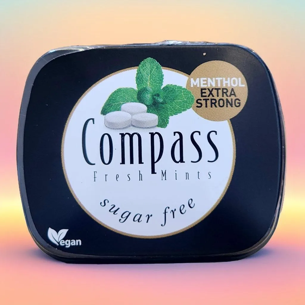 حبوب النعناع القوي الخالي من السكر  (compass)